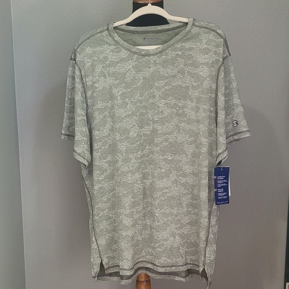 Champion Other - Champion Mens Cargo Olive Green Army Print Sport Performance T-Shirt